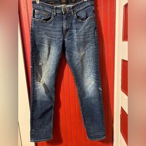 Classic Dark Blue Denim Jeans